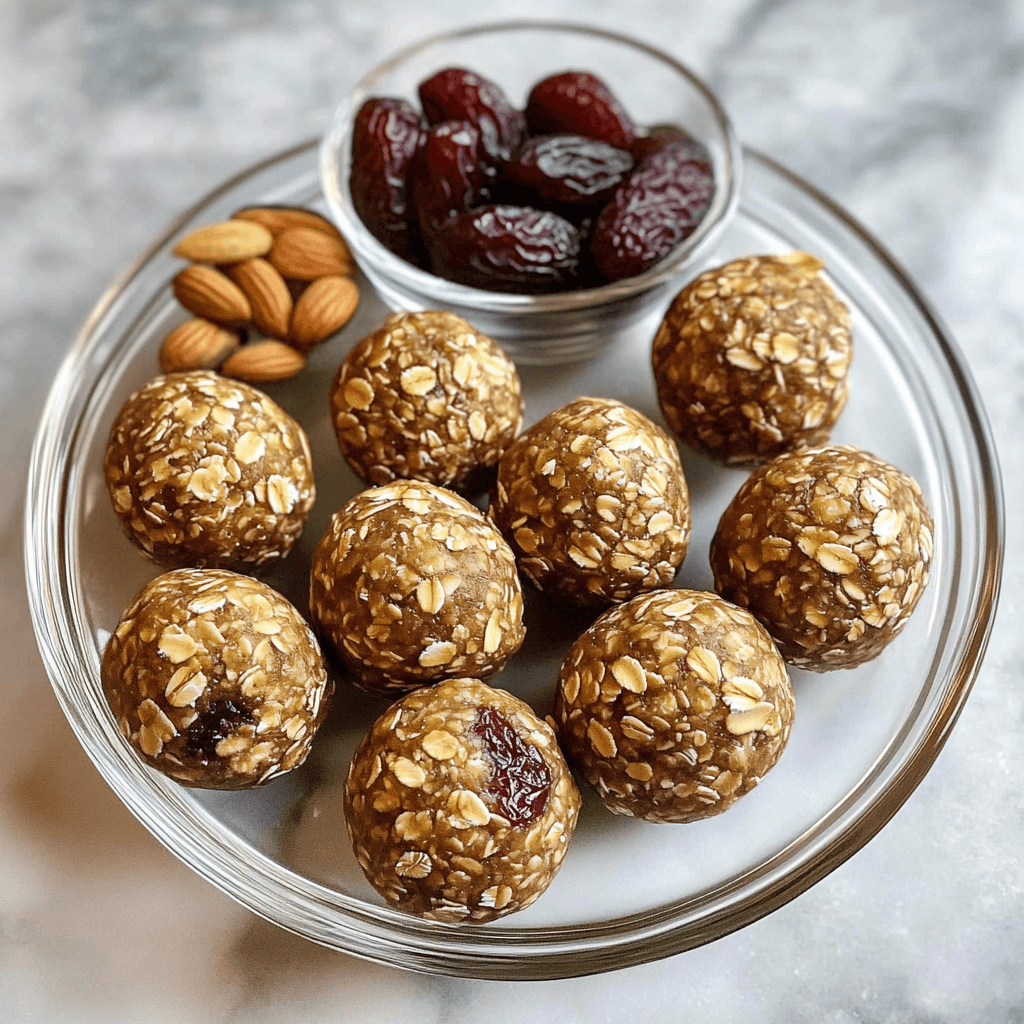 chewy oatmeal date balls for instant energy