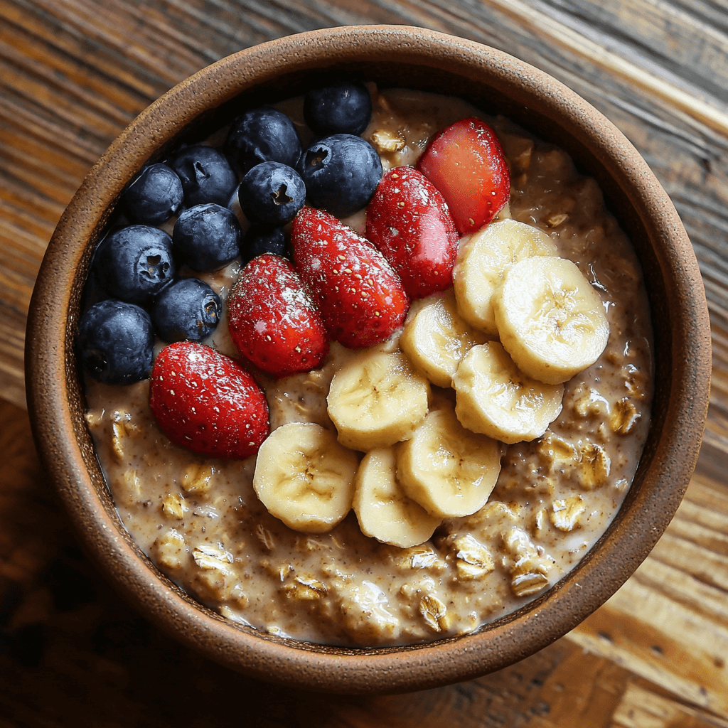 Yogurt parfait with Power-Up Sunrise Oats and berries