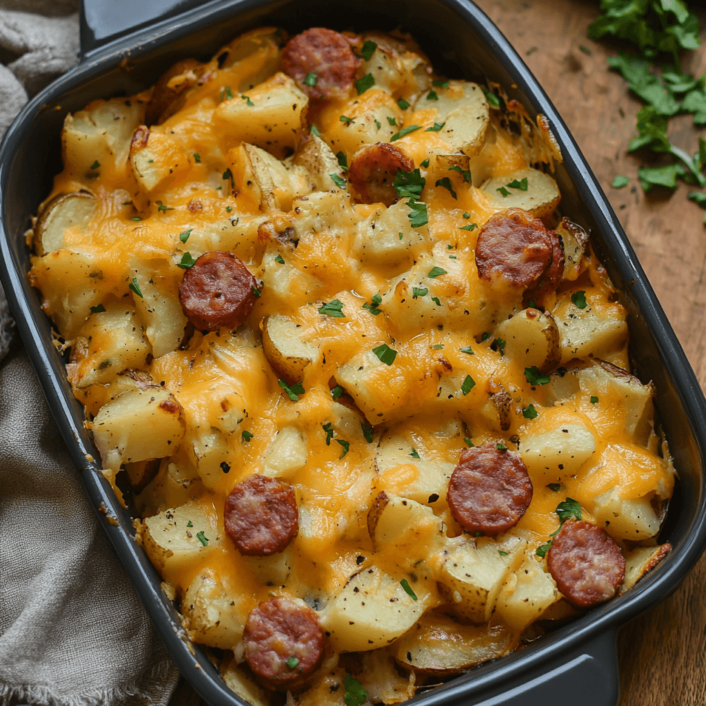 Cheesy Ranch Potatoes and Smoked Sausage Recipe You’ll Love!