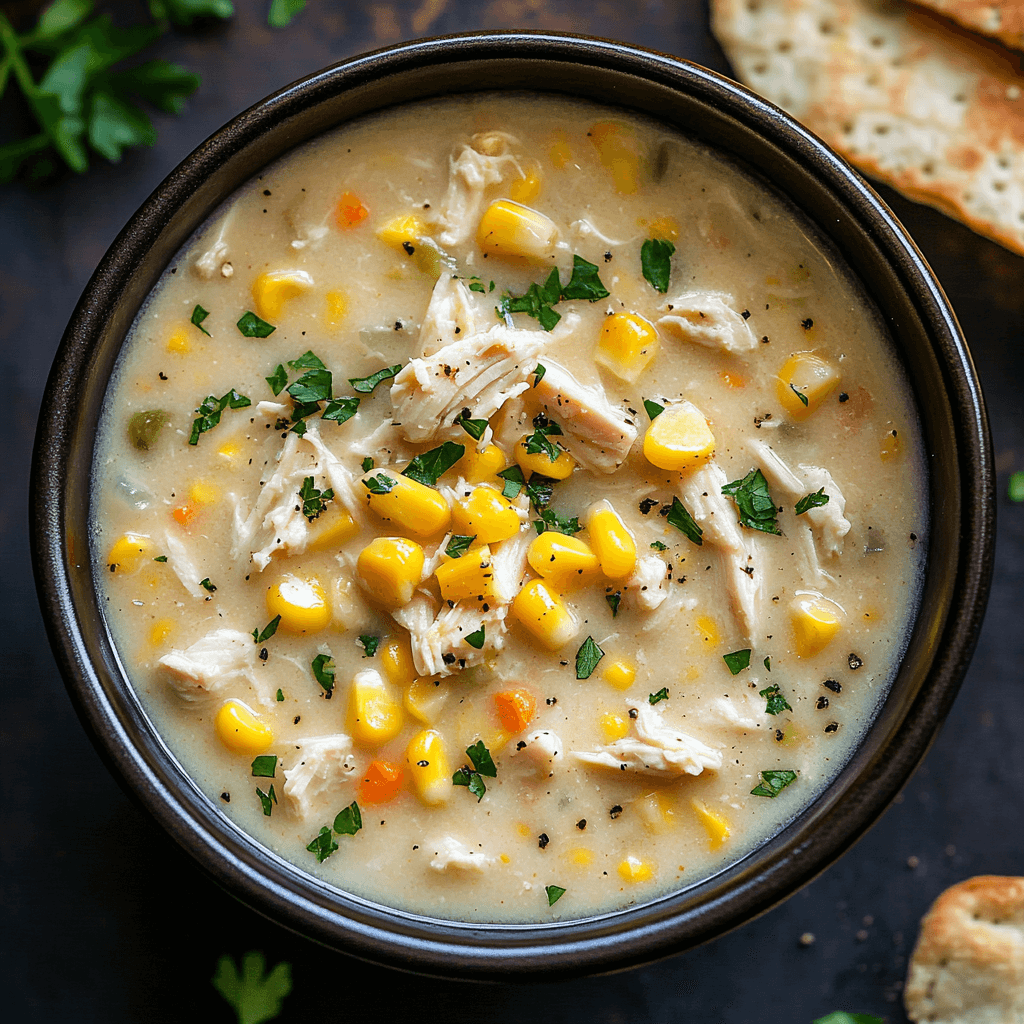 Crockpot Chicken Corn Chowder: A Flavorful Dinner Delight!