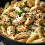 Easy Garlic Parmesan Chicken Pasta Recipe for a Healthy Dinner in 30 Minutes!