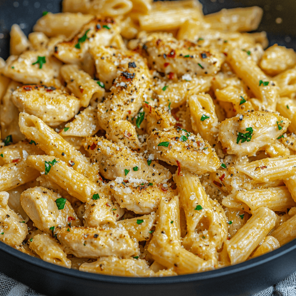 Easy Garlic Parmesan Chicken Pasta Recipe for a Healthy Dinner in 30 Minutes!