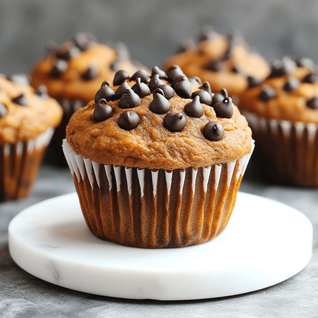 How could you resist Pumpkin Chocolate Chip Muffins today?