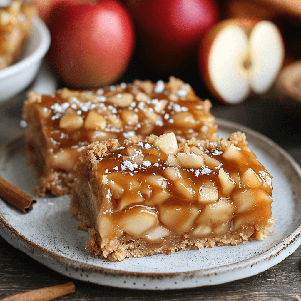 Irresistible Salted Caramel Apple Bars for Fall Delight!